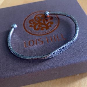 Lois Hill sterling silver bracelet with filigree design, NIB